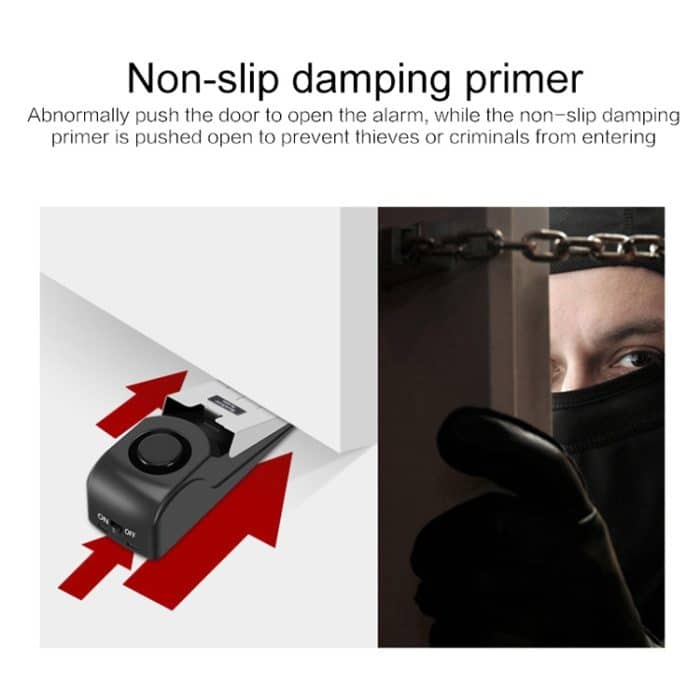 HH-MD001 Türanschlag Keilarm für Zuhause und Reisen (schwarz) – Bild 5