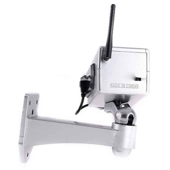 Gefälschte drahtlose Dummy-Überwachungs-IR-LED-Überwachungskamera mit 45 Umdrehungen (Silber) – Bild 4