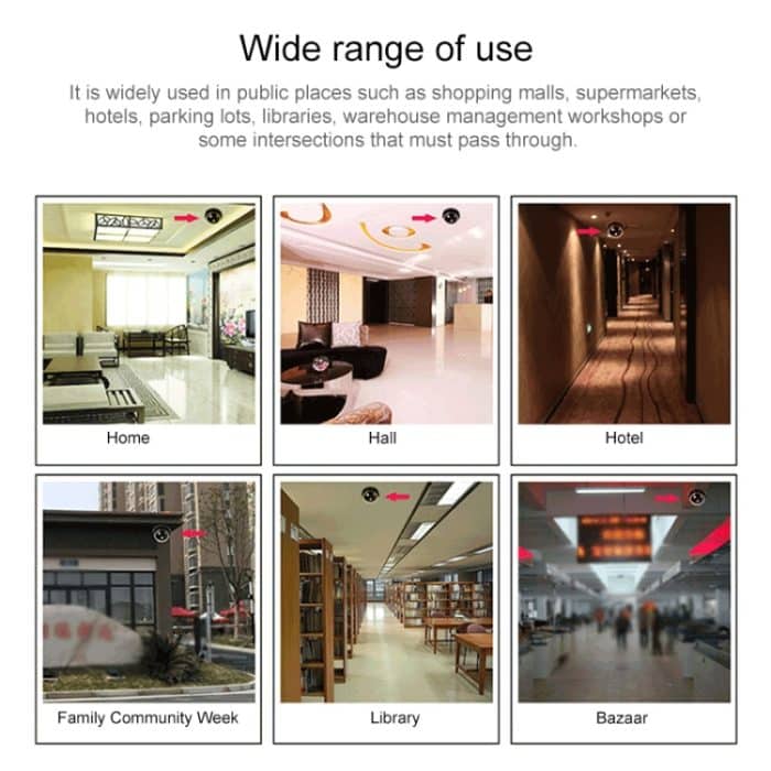 Realistisch aussehende gefälschte Dummy-Bewegungserkennungssystem-Überwachungskamera (schwarz) – Bild 7