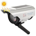 Solarbetriebene realistisch aussehende Dummy-Kamera mit blinkendem rotem LED-Licht