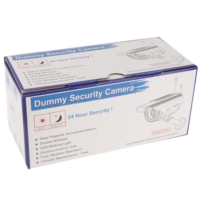 Solarbetriebene realistisch aussehende Dummy-Kamera mit blinkendem rotem LED-Licht – Bild 5