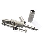 JL0056 6.36mm Audio-Buchsenstecker (10 Stück in einem Paket, der Preis ist für 10 Stück) (Silber) – Bild 3