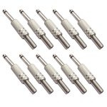 JL0056 6.36mm Audio-Buchsenstecker (10 Stück in einem Paket, der Preis ist für 10 Stück) (Silber) – Bild 4