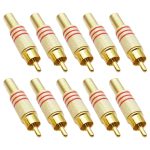 JL0924 3,5-mm-RCA-Klinkenstecker (10 Stück in einer Packung, der Preis gilt für 10 Stück), JL0924 3.5mm RCA (Red), JL0924 3.5mm RCA (Black) – Bild 4