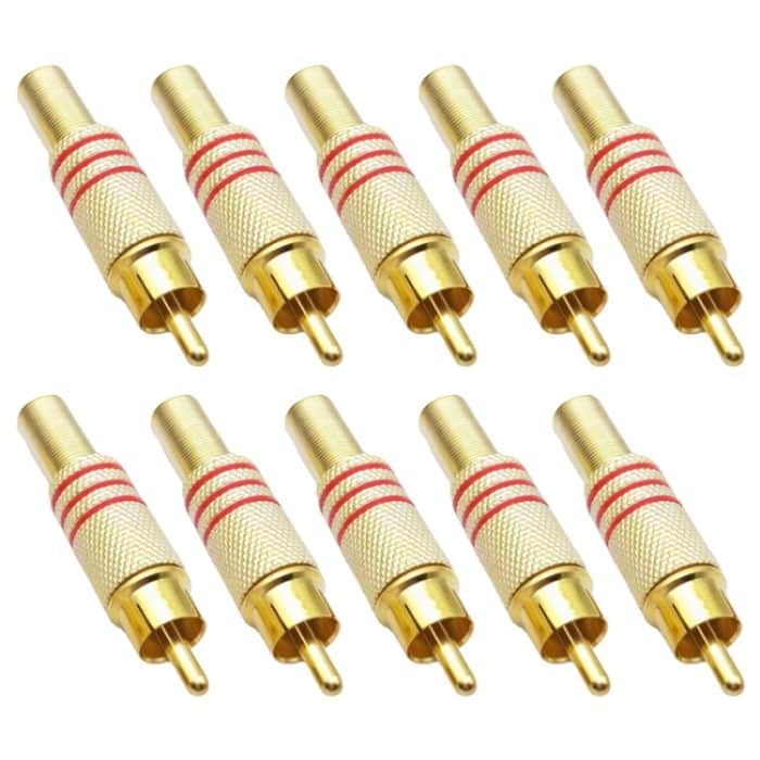 JL0924 3,5-mm-RCA-Klinkenstecker (10 Stück in einer Packung, der Preis gilt für 10 Stück), JL0924 3.5mm RCA (Red), JL0924 3.5mm RCA (Black) – Bild 4