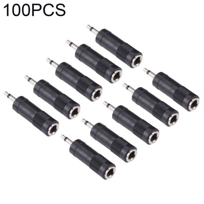 S-DIY-0471.jpg 3,5mm männlich auf 6,35mm weibliche Mono-Sound-Konverter-Adapter (100 PCs in einem Paket, der Preis ist für 100 PCs) – Bild 1
