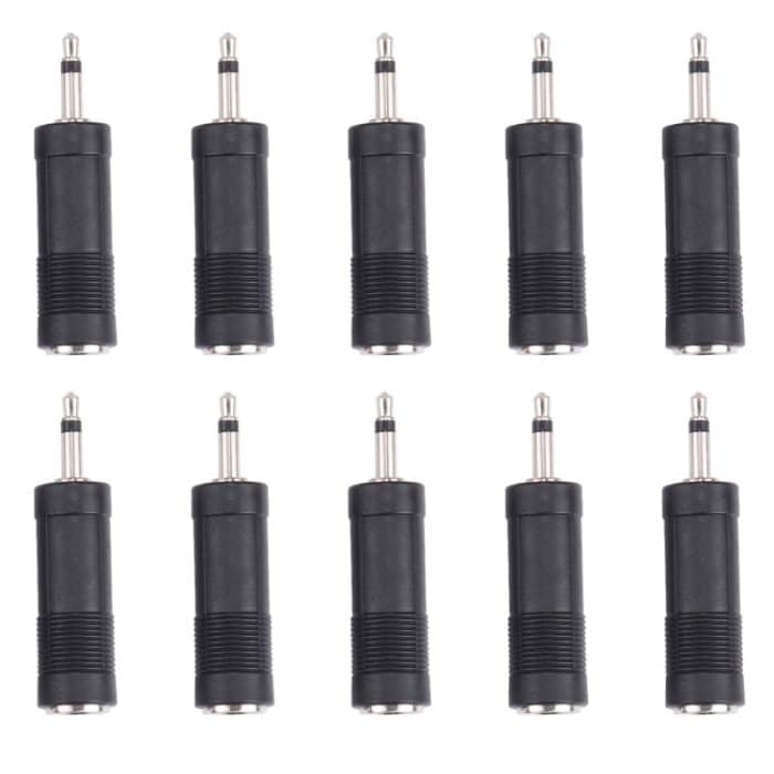 3,5mm männlich auf 6,35mm weibliche Mono-Sound-Konverter-Adapter (100 PCs in einem Paket, der Preis ist für 100 PCs) – Bild 3