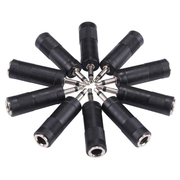 3,5mm männlich auf 6,35mm weibliche Mono-Sound-Konverter-Adapter (100 PCs in einem Paket, der Preis ist für 100 PCs) – Bild 4