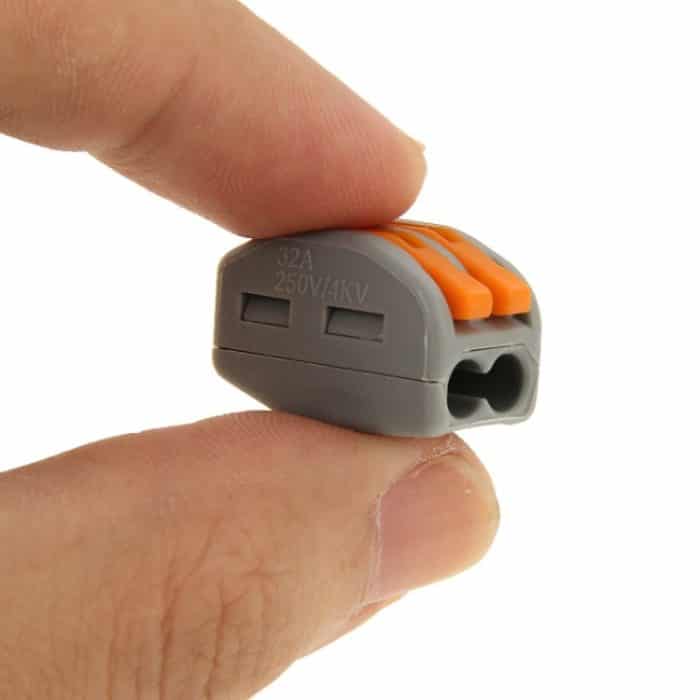 10 PCS Universal Compact 2-poliger lötfreier Drahtstecker mit Druckklemme – Bild 6