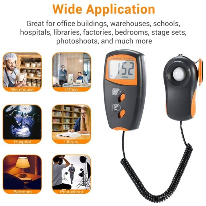 Digital-Lichtmesser, Messbereich: 1-100000 Lux – Bild 4