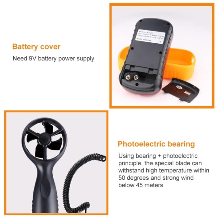 Digitaler Windmesser (Messobjekte: Luftgeschwindigkeit, Lufttemperatur) – Bild 6