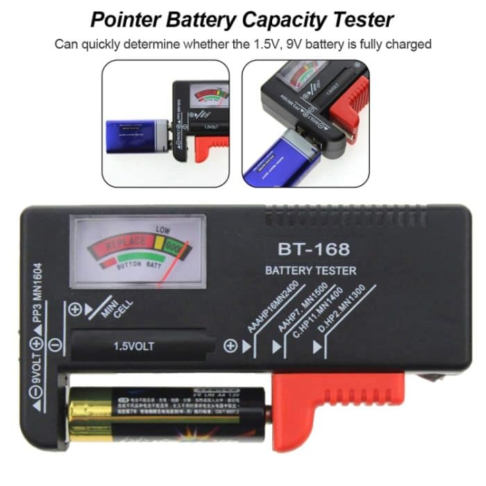 Universeller Batterietester für 1,5 V AAA-, AA- und 9 V 6F22-Batterien – Bild 6
