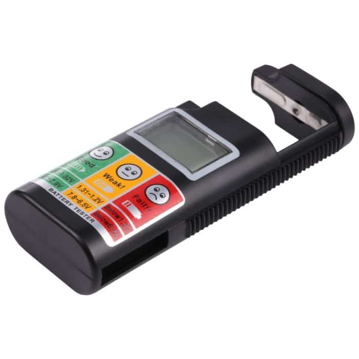 Digital-LCD-Bildschirm-Batterieprüfgerät für R20S / R14S / R6S / R03 / R1 / Taste / 6F22 (schwarz) – Bild 5