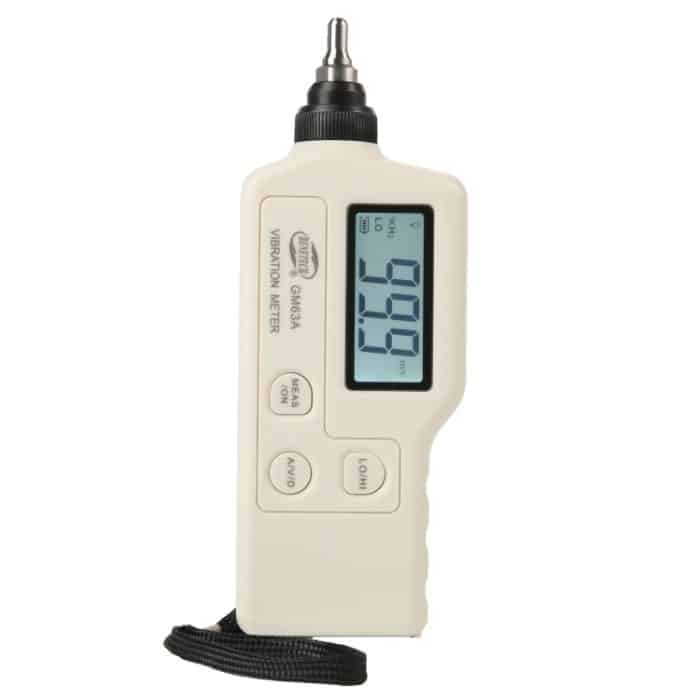 Benetech GM63A Vibrationsmesser Digitaler Tester Vibrometer Analysator Beschleunigungsgeschwindigkeit (weiß) – Bild 2