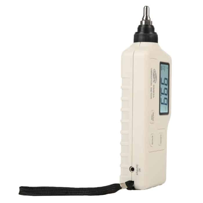 Benetech GM63A Vibrationsmesser Digitaler Tester Vibrometer Analysator Beschleunigungsgeschwindigkeit (weiß) – Bild 3