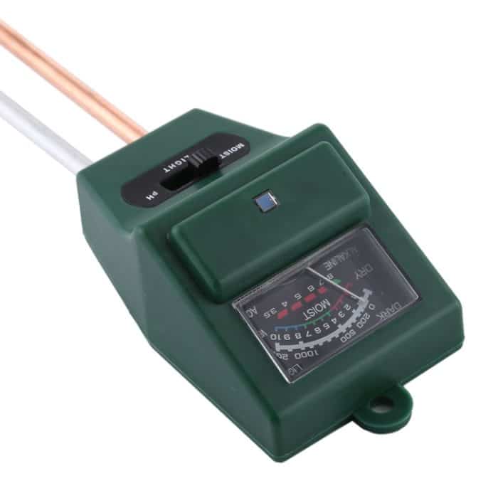 3 in 1 Pflanzenblumen-Bodenmesser (PH + Feuchtigkeit + Licht) (grün) – Bild 5