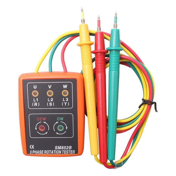 SM852B 3 Phase -Rotationstester -Indikatordetektormesser (orange) – Bild 1