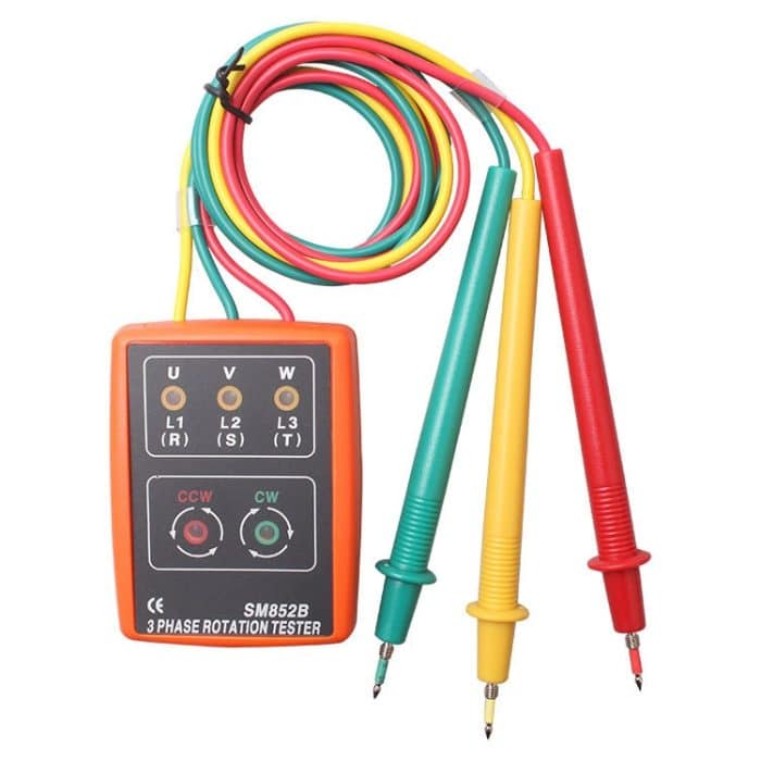 SM852B 3 Phase -Rotationstester -Indikatordetektormesser (orange) – Bild 2