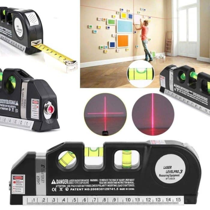 Level Laser Aligner Horizon Vertikales Maßband – Bild 8