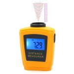 Mini-Ultraschall-Entfernungsmesser mit Laserpointer (orange)