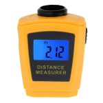 Mini-Ultraschall-Entfernungsmesser mit Laserpointer (orange) – Bild 2