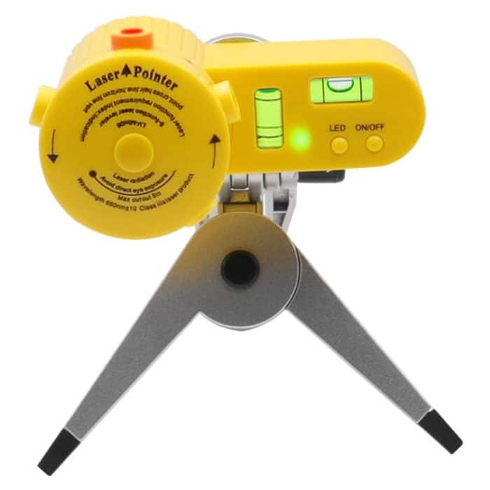 LV-06 8-Funktion Laser-Level-Leveler mit Stativ (gelb) – Bild 1