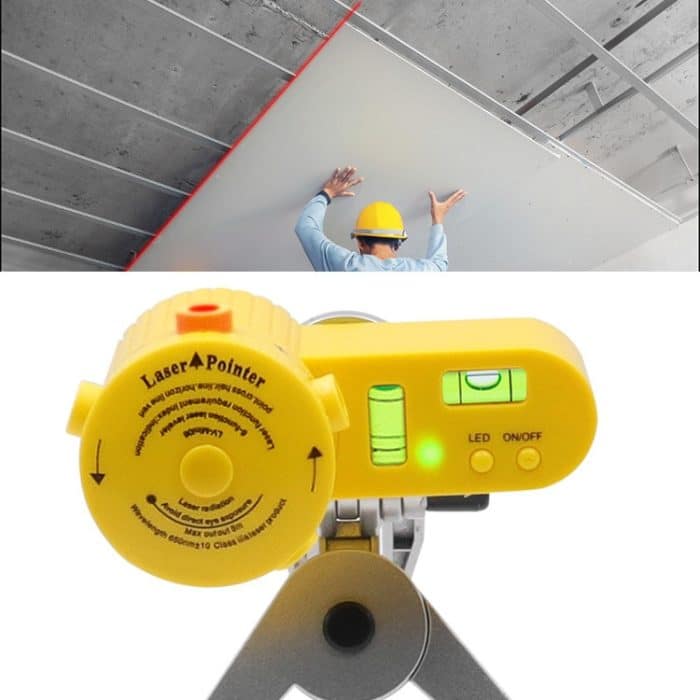 LV-06 8-Funktion Laser-Level-Leveler mit Stativ (gelb) – Bild 7