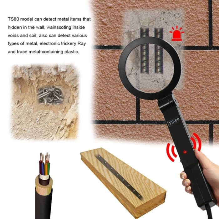 Tragbarer zusammenklappbarer Sicherheitsmetall-Metalldetektorscanner TS-80 (schwarz) – Bild 6