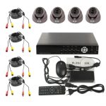 4-CH Embedded Digital Video Recorder Kit (1/3 Sharp CCD, 420TVL, 24 x IR-LED, 6 mm Objektiv, IR-Abstand: 25 m, H.264 (8204EV + 622A) – Bild 11