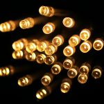 Für Weihnachtsfeier, 20 LED-Blitz mit 2 Modi, batteriebetrieben, 2m Warm White, 2m  White Light