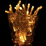 Für Weihnachtsfeier, 20 LED-Blitz mit 2 Modi, batteriebetrieben, 2m Warm White, 2m  White Light – Bild 7