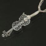 7m Violine Anhänger Dekoration Lichterketten, Mehrfarbiges 30-LED-Licht (AC 12-240V / EU-Stecker) (weiß) – Bild 6