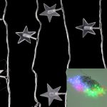 7m Pentastar Anhänger Dekoration Lichterketten, Mehrfarbiges 30-LED-Licht (AC 12-240V / EU-Stecker) (transparent) – Bild 2