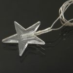 7m Pentastar Anhänger Dekoration Lichterketten, Mehrfarbiges 30-LED-Licht (AC 12-240V / EU-Stecker) (transparent) – Bild 6