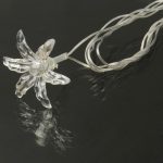 7m Blumenanhänger Anhänger Dekoration Lichterketten, Mehrfarbiges 30-LED-Licht (AC 12-240V / EU-Stecker) (transparent) – Bild 6