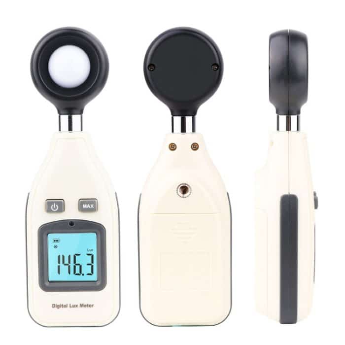 BENETECH Digital Light Lux Meter für Fabrik / Schule / Haus Verschiedene Anlässe, Reichweite: 0-200.000 Lux (GM1010) (Weiß) – Bild 2