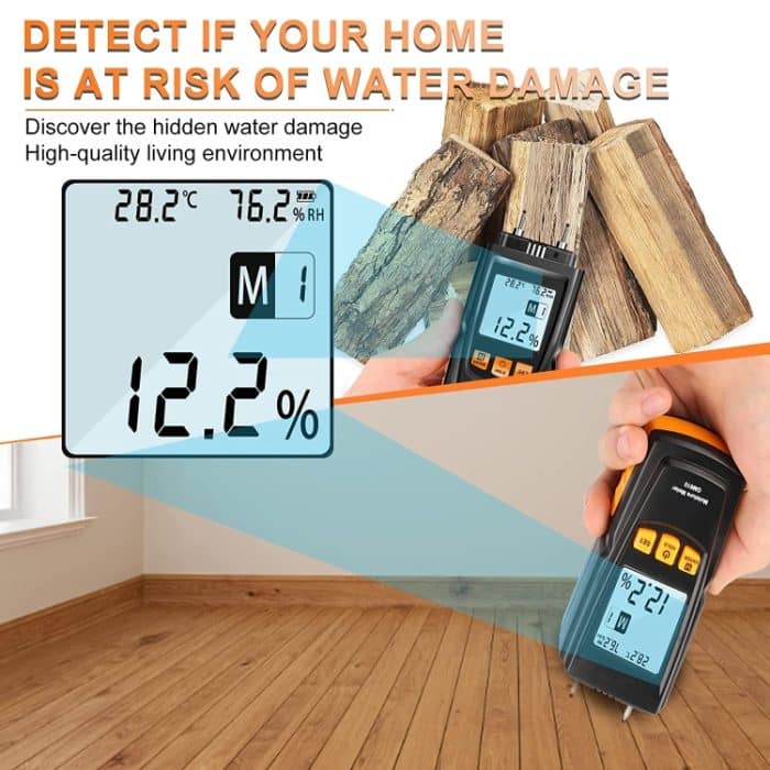 GM610 Digitales Holzfeuchtemessgerät (Schwarz) – Bild 6