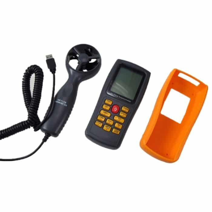 BENETECH GM8902 2,6-Zoll-LCD-Bildschirm Digital Windgeschwindigkeitsmesser Anemometer (gelb) – Bild 3