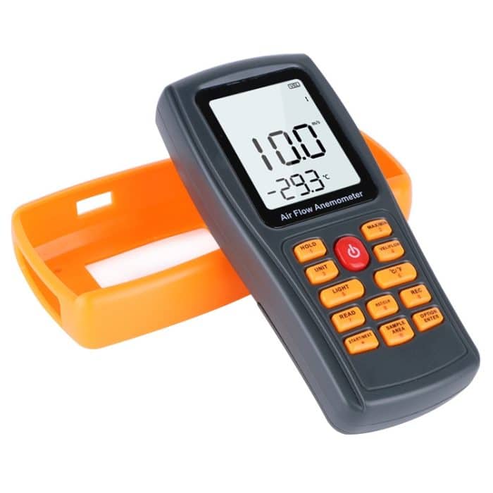 BENETECH GM8902 2,6-Zoll-LCD-Bildschirm Digital Windgeschwindigkeitsmesser Anemometer (gelb) – Bild 4