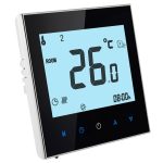 Elektrisches Fußbodenheizungssystem LCD-Display Programmierbarer Raumthermostat (Schwarz)