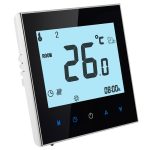 Elektrisches Fußbodenheizungssystem LCD-Display Programmierbarer Raumthermostat (Schwarz) – Bild 2