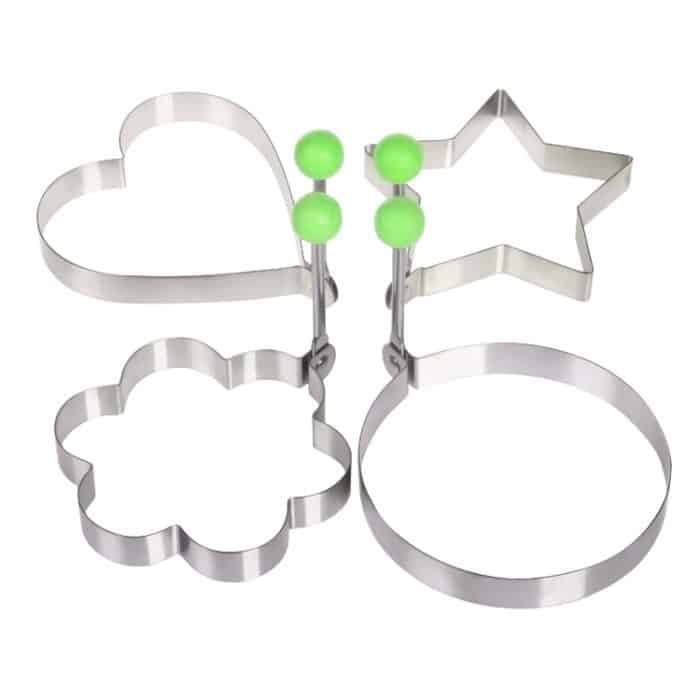 4 PCS Edelstahl Spiegelei Pfannkuchenform – Bild 2