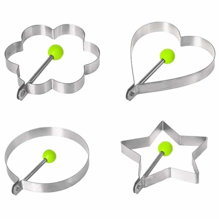 4 PCS Edelstahl Spiegelei Pfannkuchenform – Bild 3