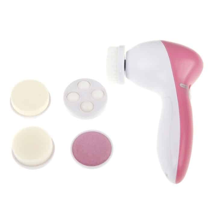 5 in 1 Beauty Care Pinsel Massagegerät Scrubber Gesicht Hautpflege Elektrischer Gesichtsreiniger – Bild 7