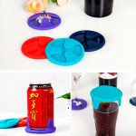 Anti-Rutsch-Silikon Rotwein & Tee & Kaffeetasse Matte / Tassendeckel, zufällige Farblieferung – Bild 6