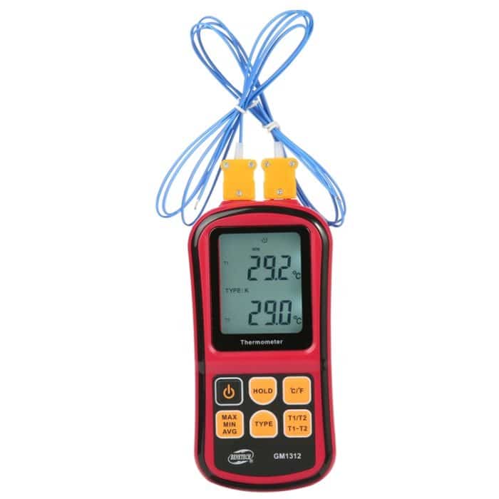 BENETECH GM1312 2,4-Zoll-LCD-Bildschirm Thermoelement-Thermometer Maß J, K, T, E, N und R Typ, Messbereich: -50 ~ 300C – Bild 3