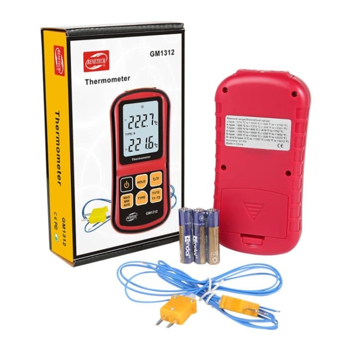 BENETECH GM1312 2,4-Zoll-LCD-Bildschirm Thermoelement-Thermometer Maß J, K, T, E, N und R Typ, Messbereich: -50 ~ 300C – Bild 5