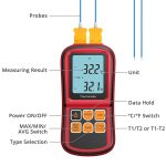 BENETECH GM1312 2,4-Zoll-LCD-Bildschirm Thermoelement-Thermometer Maß J, K, T, E, N und R Typ, Messbereich: -50 ~ 300C – Bild 6