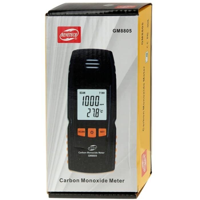 BENETECH GM8805 LCD-Display, tragbares Kohlenmonoxid-CO-Monitor-Detektor-Messgerät, Messbereich: 0–1000 ppm – Bild 5