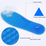 1 Paar Honeycomb Damping Flanell Soft Sportschuhe Einlegesohlen, volle Polster, Größe: S / 35-40yards (Blau) – Bild 6